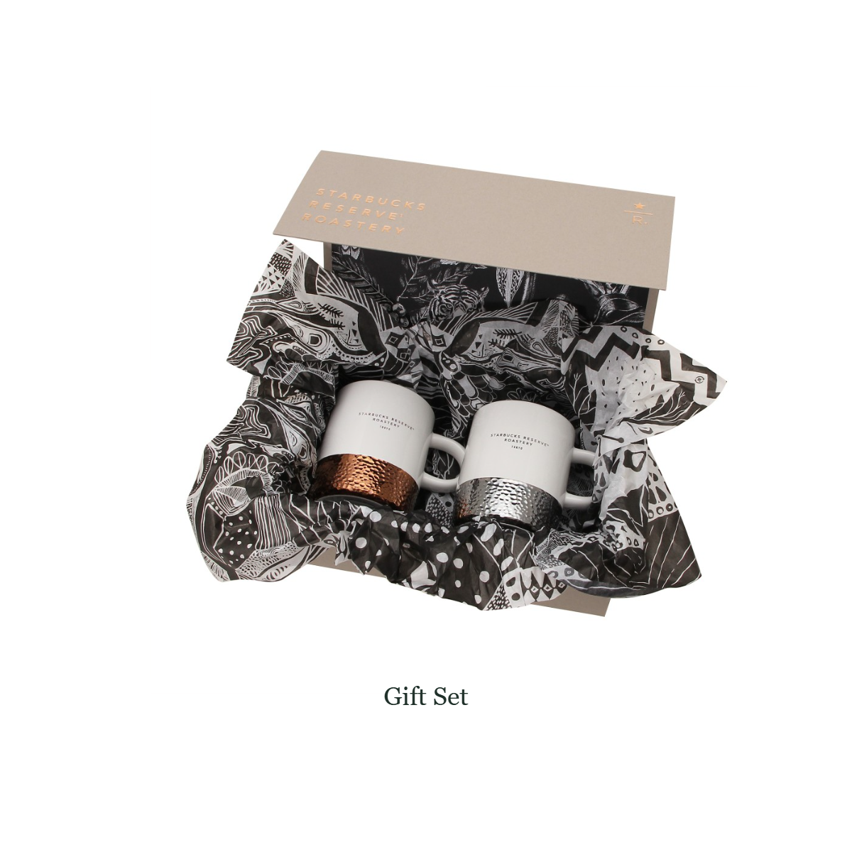 Starbucks Reserve Roastery Tokyo Cask Bottom Mug Gift Set Silver and Copper 296mL