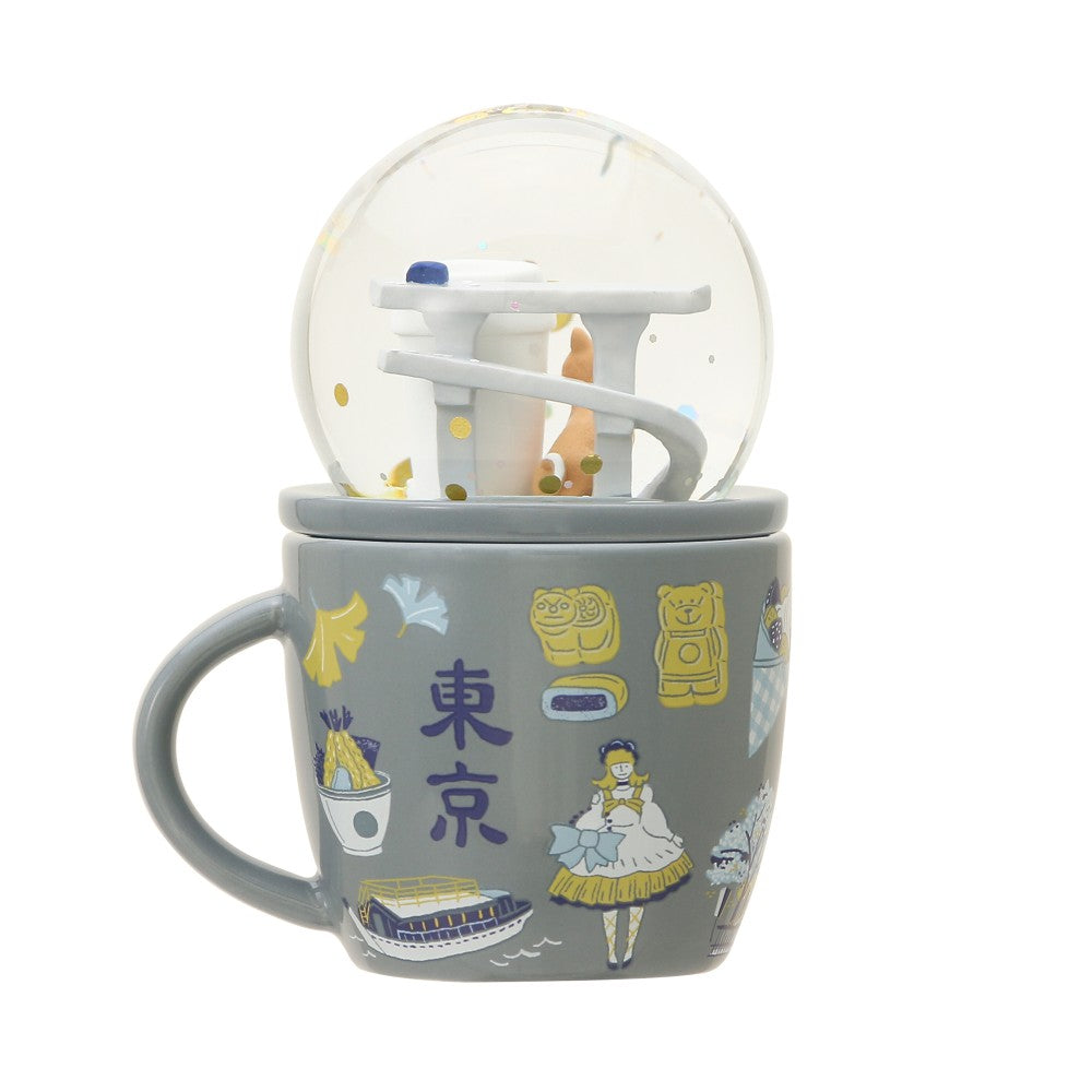 Starbucks Collectable Snow Globe and Mug TOKYO set