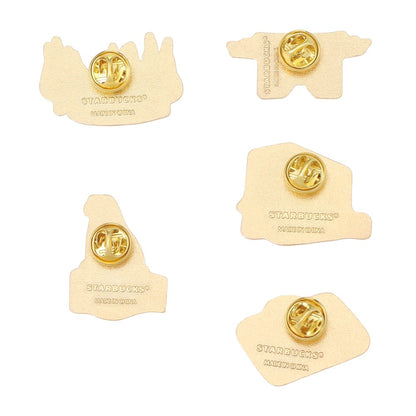 Starbucks Discovery Series Pin Badge Set TOKYO design