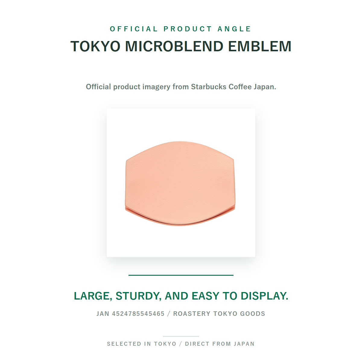 Starbucks Reserve Roastery Tokyo Microblend Coffee Bag Clip product angle