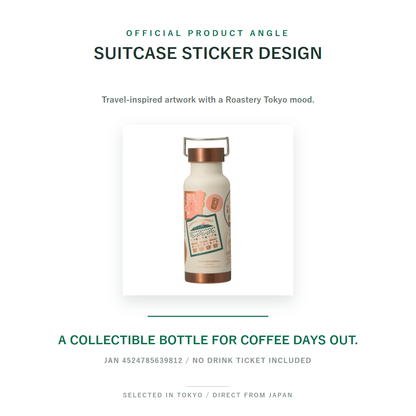 Starbucks Reserve Roastery Travelers Handle Lid Stainless Bottle 473ml product angle