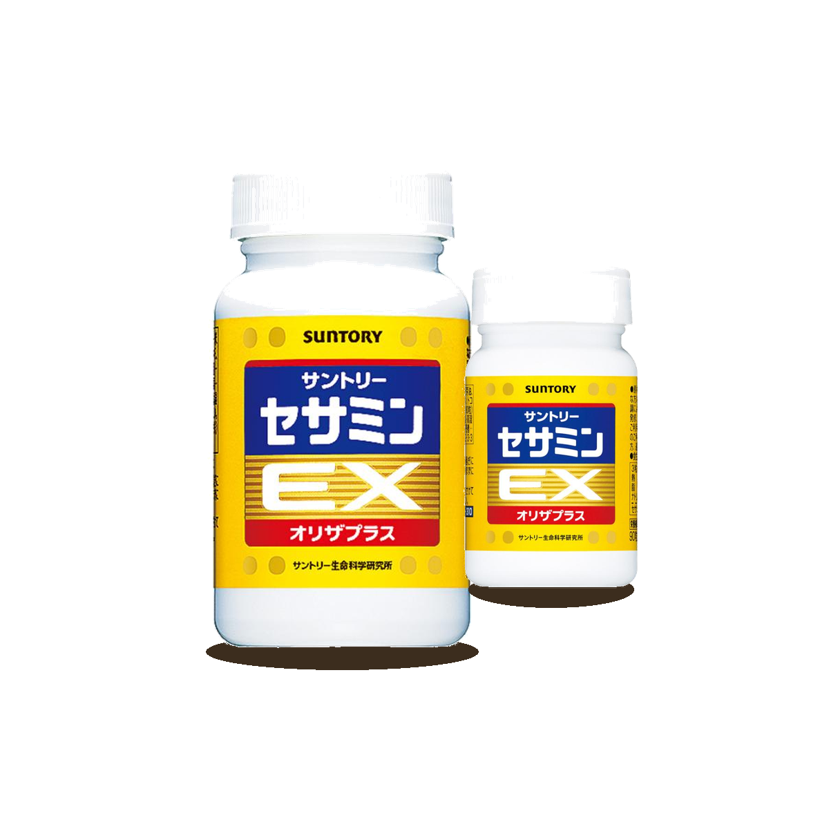 Suntory Sesamin EX 90 and 270 softgels bottles