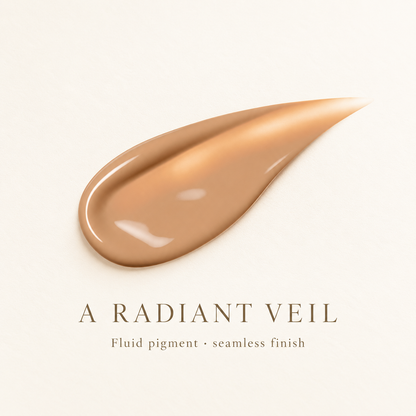 Radiant fluid pigment texture and seamless finish