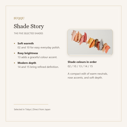 SUQQU Signature Color Eyes shade story swatches