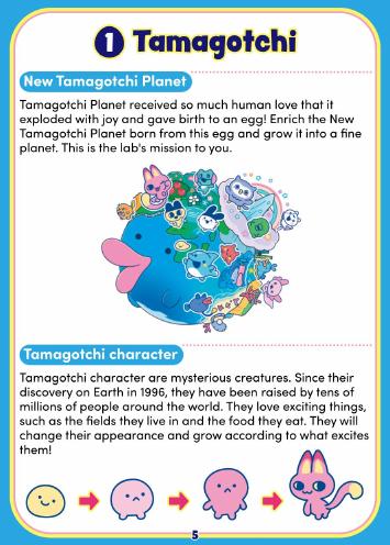 Tamagotchi Paradise English User Manual page 5