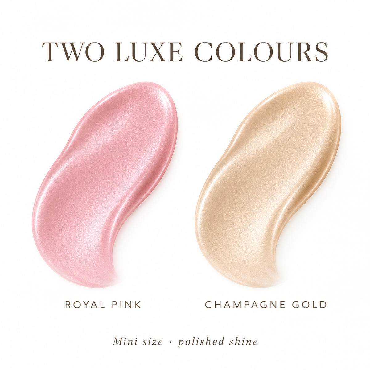 Royal Pink and Champagne Gold colour story illustration