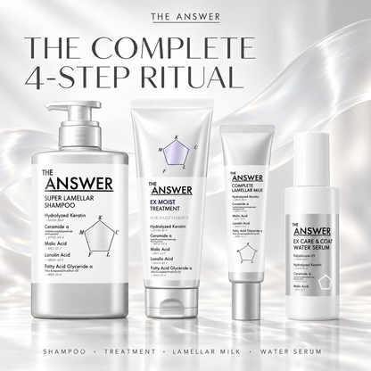THE ANSWER complete four-step hair-care ritual hero image