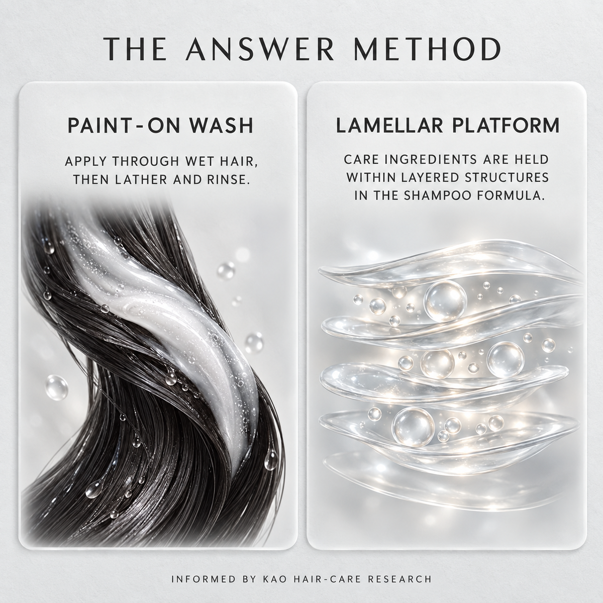 THE ANSWER paint-on wash and Lamellar Platform method