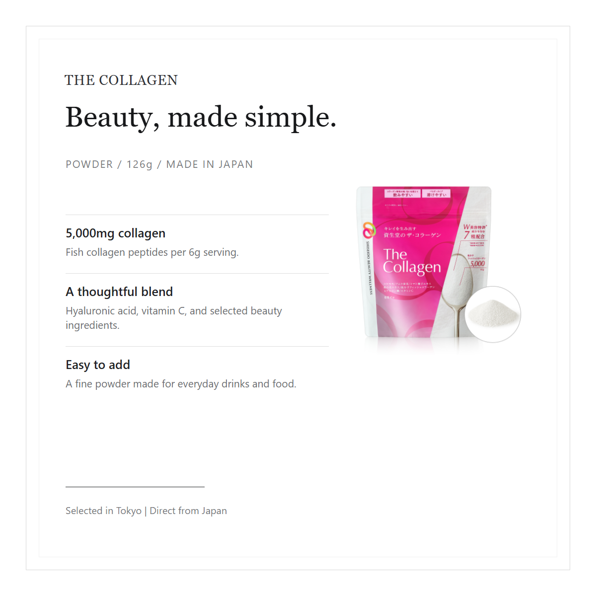 THE COLLAGEN Powder collagen and beauty ingredients