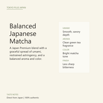 THE MATCHA TOKYO Japan Premium Organic Matcha taste notes