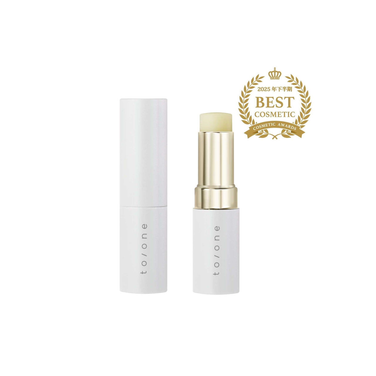 to/one Brightening Lip Balm UV SPF21 PA++ 3.6g on white background