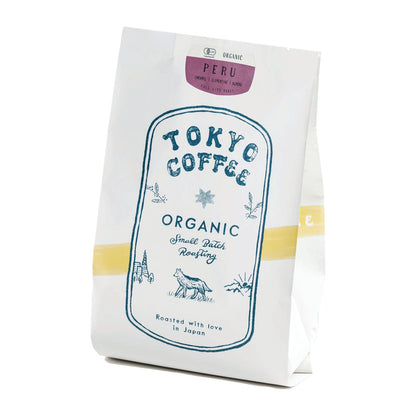 Official TOKYO COFFEE Organic Peru 200g retail package