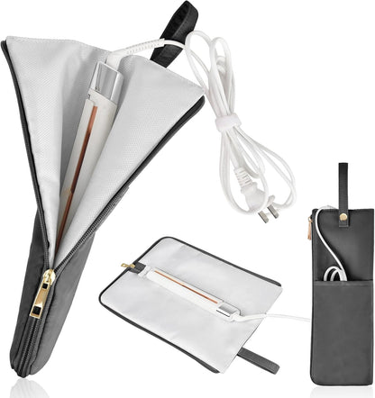 Tonriga heat-resistant hair iron case dark gray