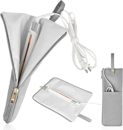 Tonriga heat-resistant hair iron case gray