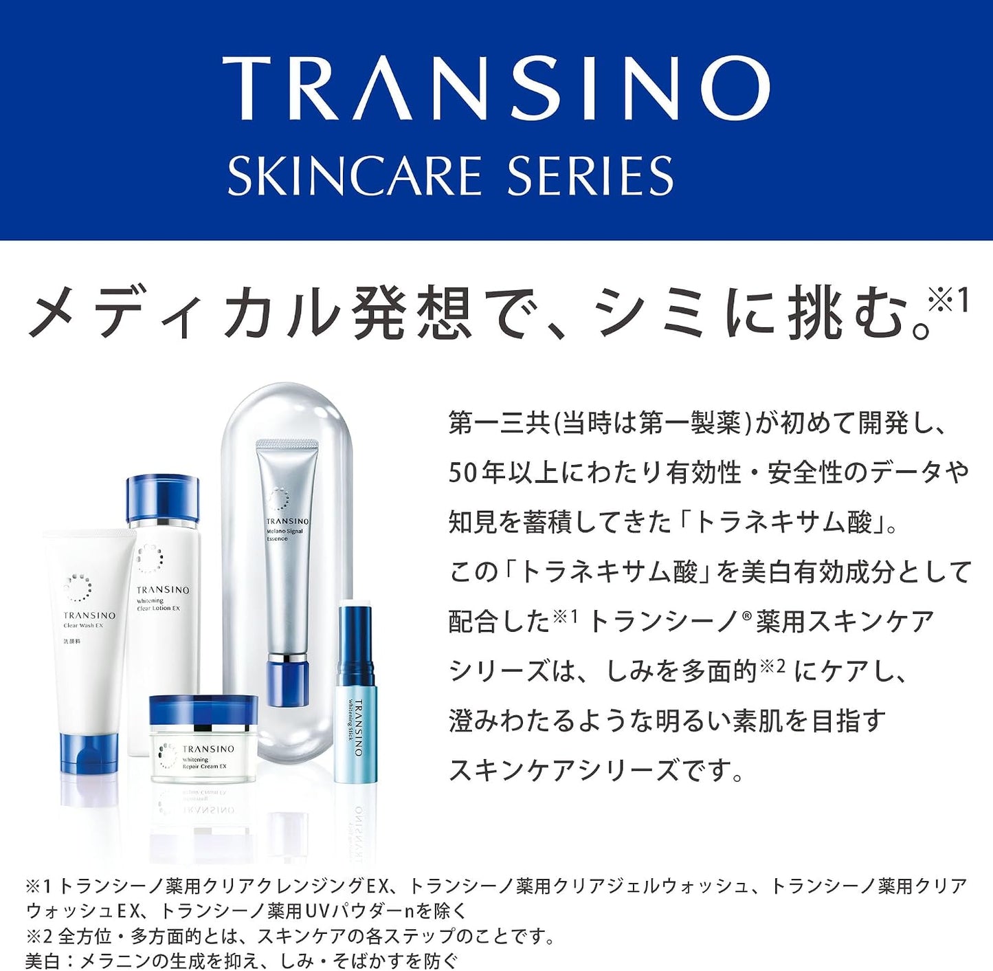 Transino Medicated Clear Wash EX benefits image