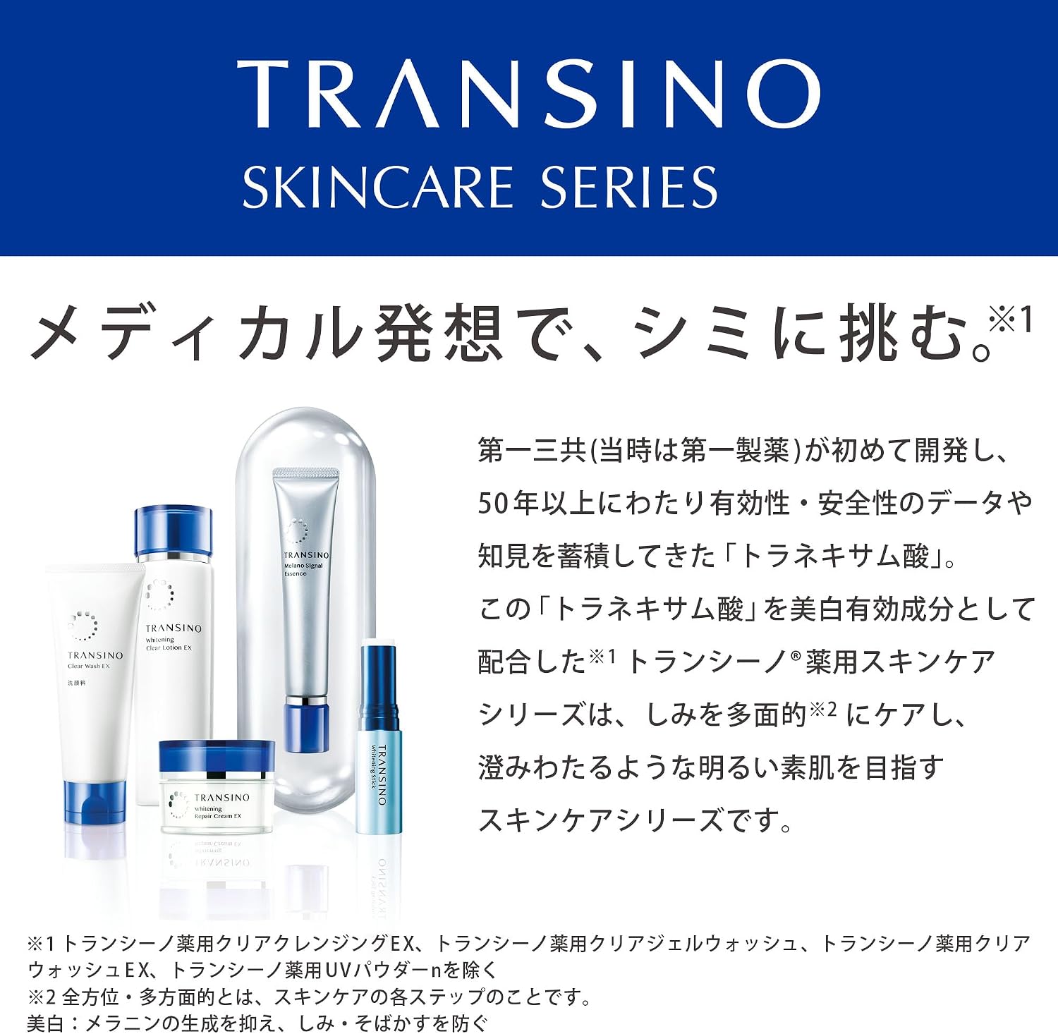Transino Medicated Clear Wash EX benefits image