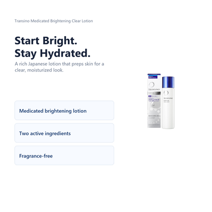 Transino Brightening Clear Lotion English-only catch copy image