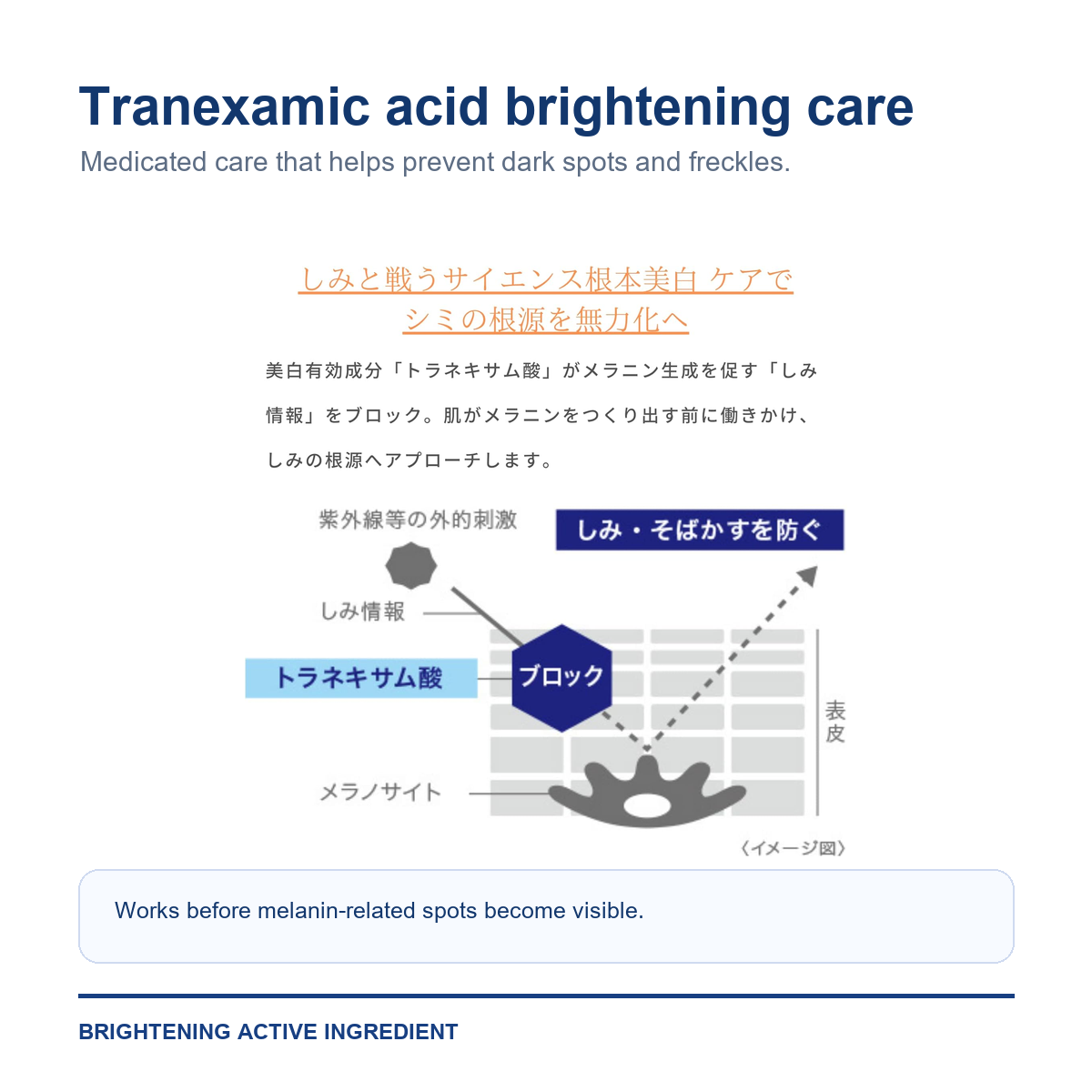 Transino Tone-Up CC Cream tranexamic acid brightening care image