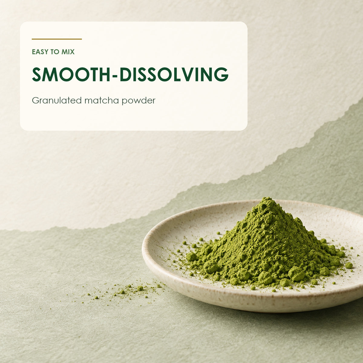 Tsujirihei Honten smooth-dissolving granulated matcha powder
