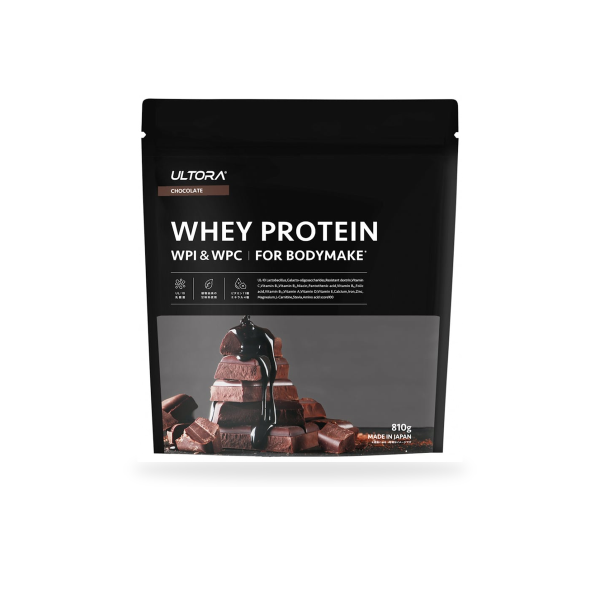 ULTORA Whey Protein 810g Chocolate flavor pouch
