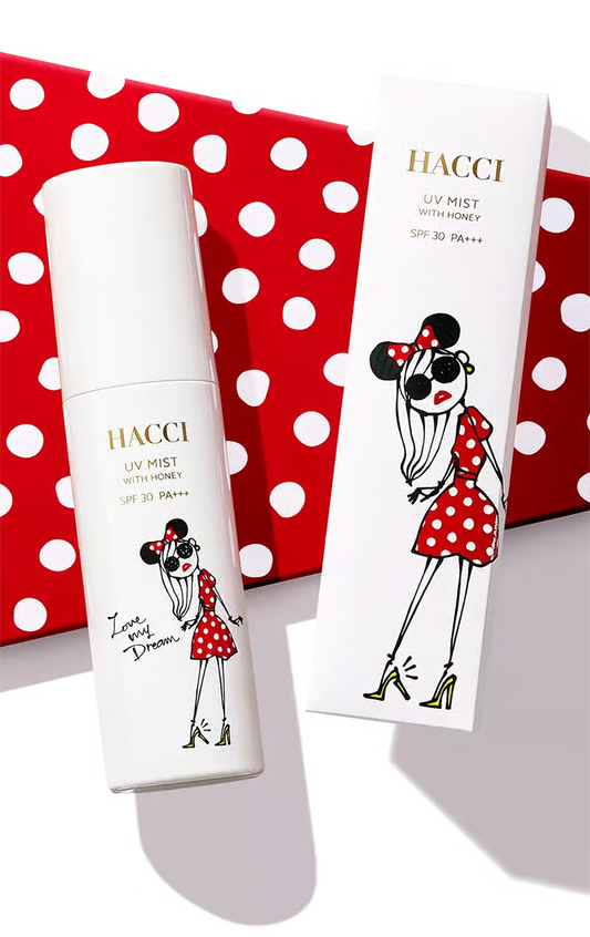 HACCI UV Mist with Honey | SPF30 PA+++ | Disney Collab | Sunscreen Mist | Made in Japan