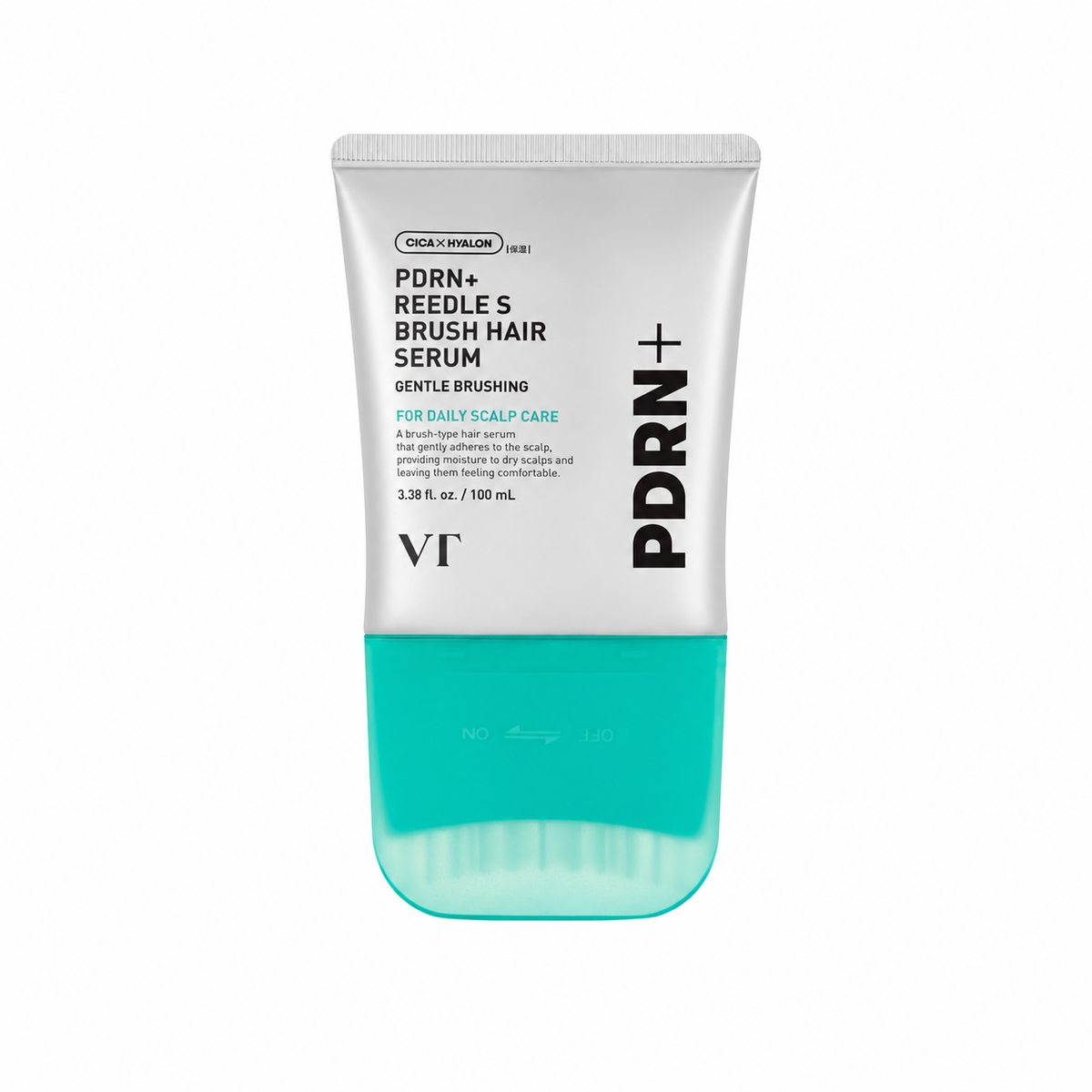 VT PDRN+ Reedle S Brush Hair Serum 100ml centered on white background