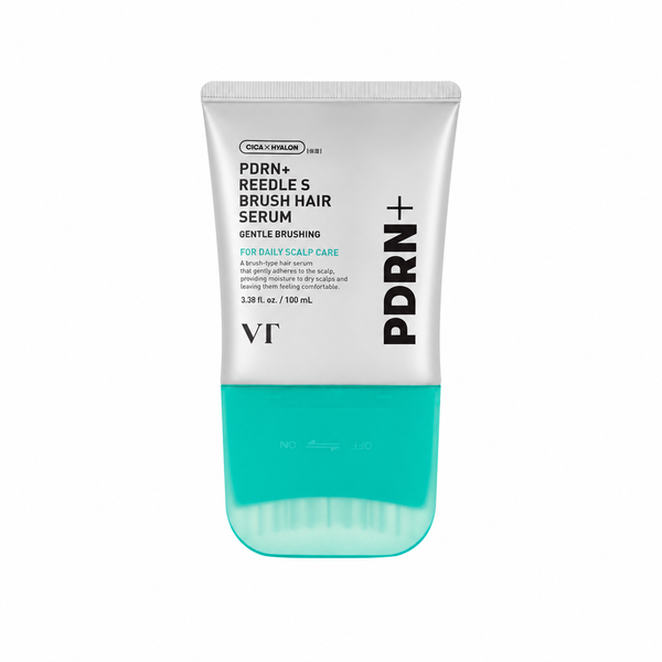VT PDRN+ Reedle S Brush Hair Serum 100ml centered on white background