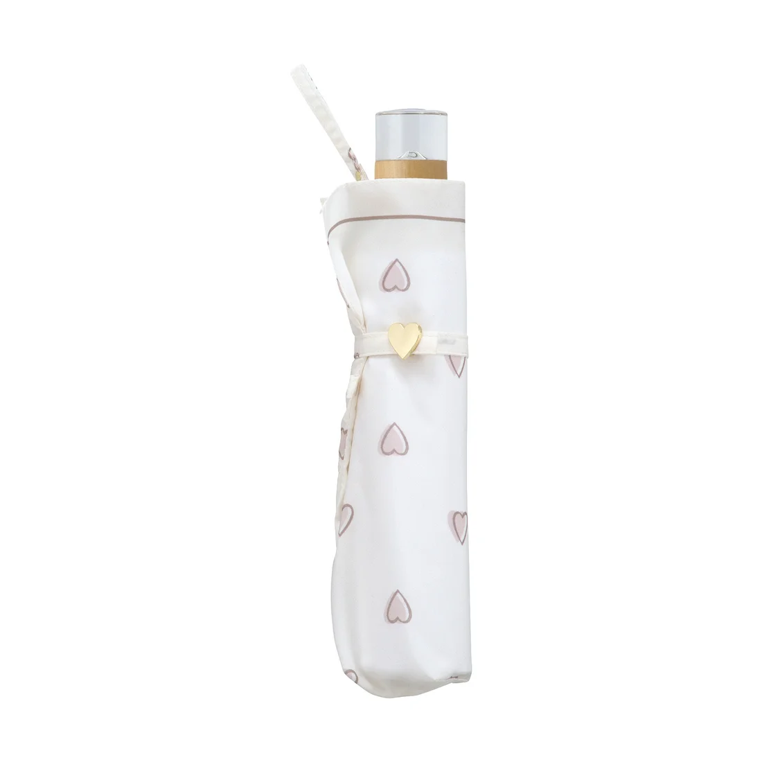 Wpc Charmy Heart Mini Umbrella Off folded case