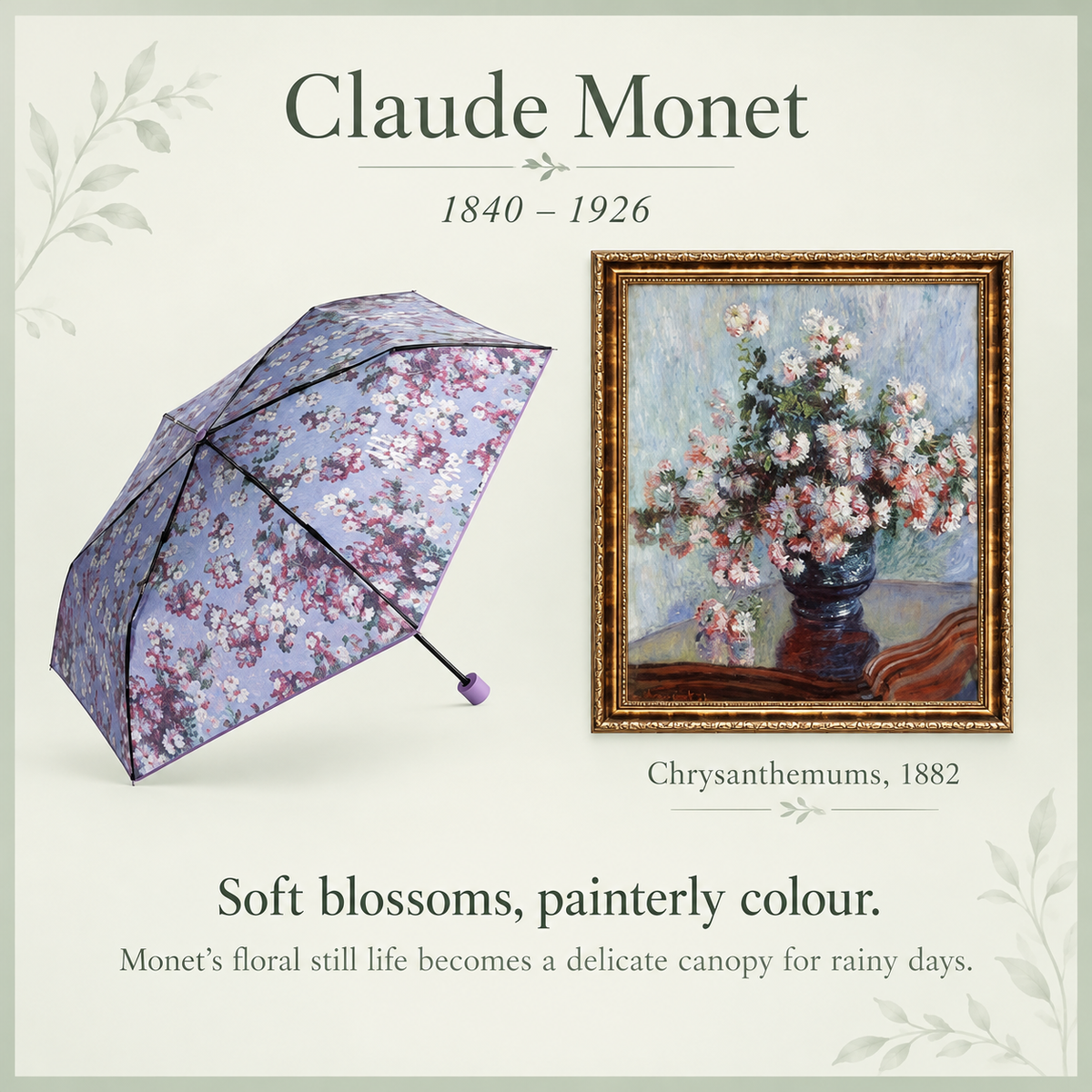 THE MET x Wpc mini folding umbrella - 03-monet