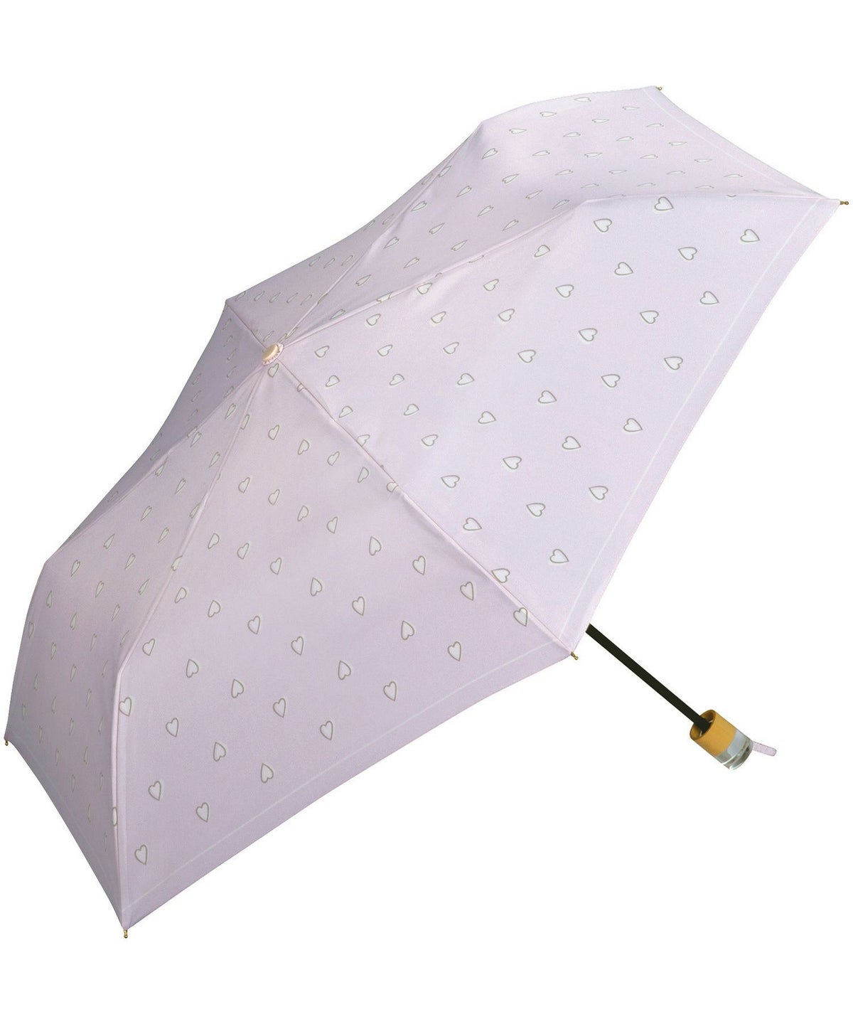 Wpc. Charmy Heart Mini foldable umbrella in Pink