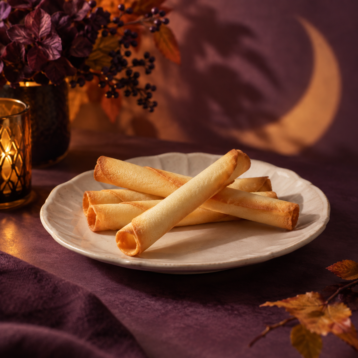 Illustrative autumn serving suggestion; not a photograph of package contents