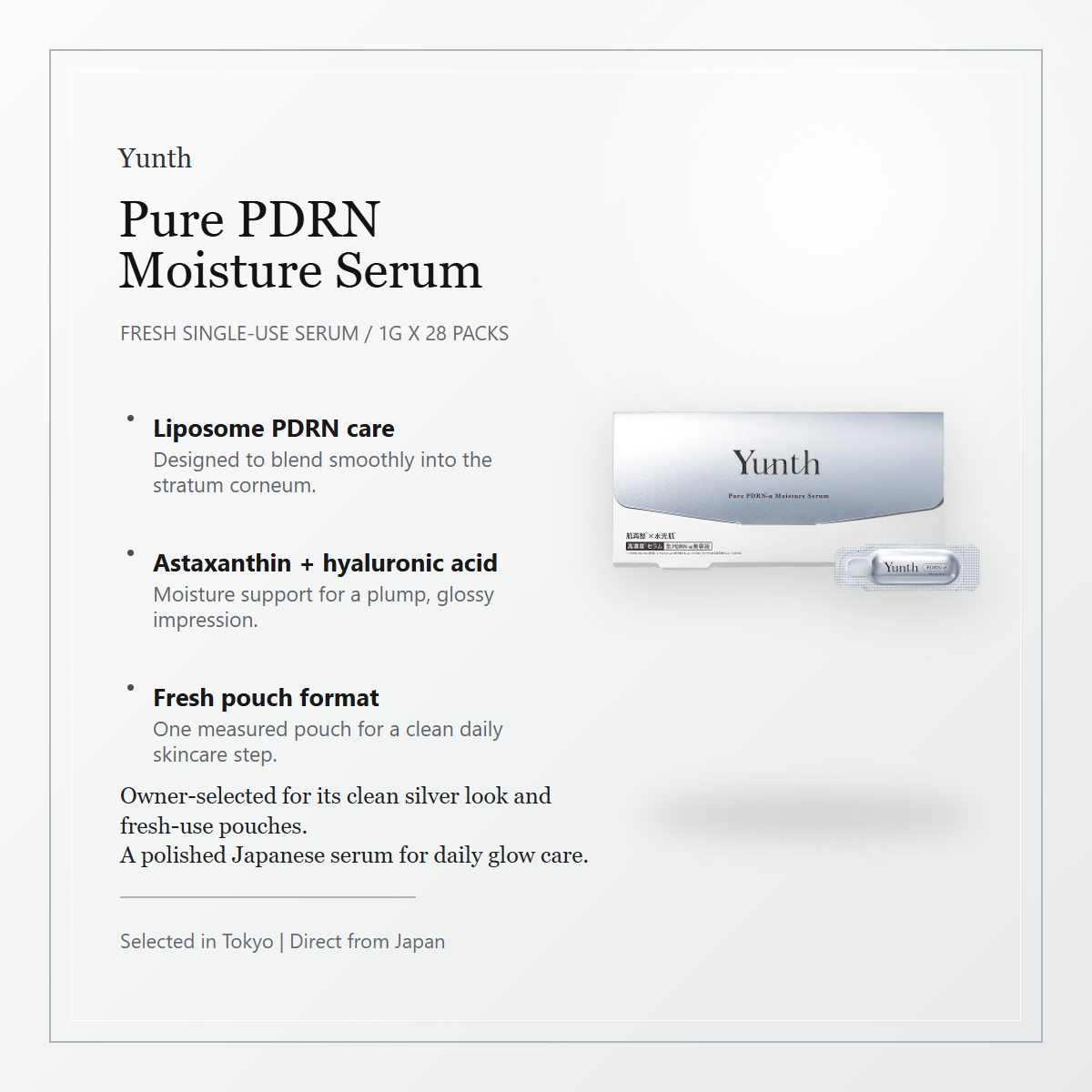 Yunth Pure PDRN Moisture Serum elegant overview