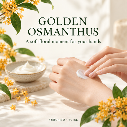 Golden osmanthus fragrance and hand-care ritual